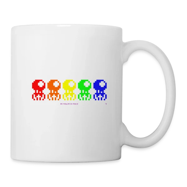 Spoulpe Invaders sur Mug blanc