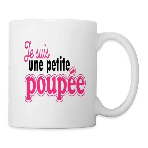 Ma Petite Poupée sur Mug blanc