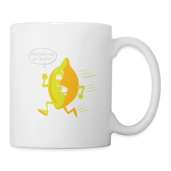 Citron Pressé : Fraîcheur et Vitamine C sur Mug blanc