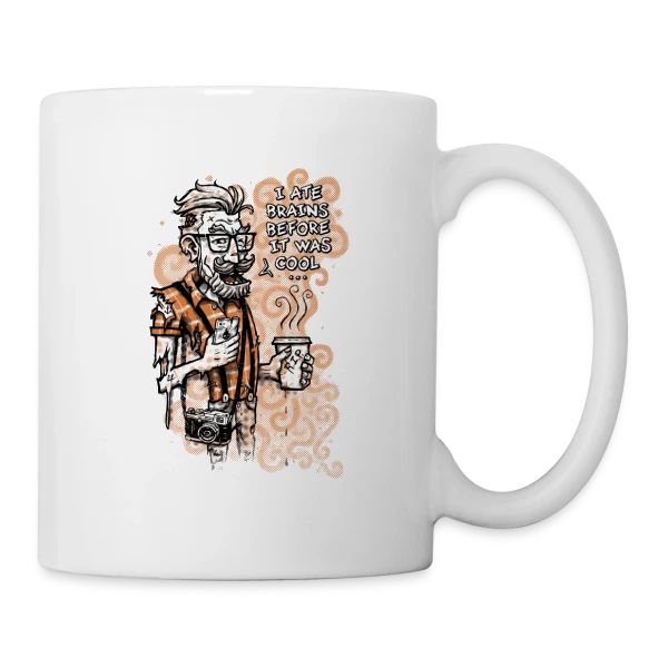 Hipster Zombie : Le Style Avant l'Heure sur Mug blanc
