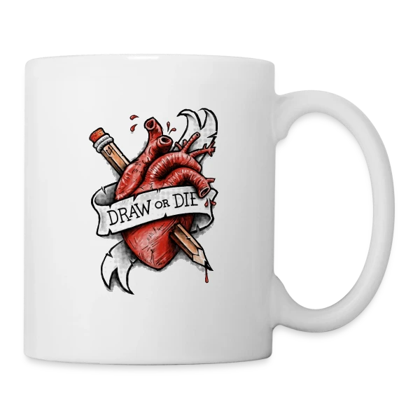 Dessine ou Meurs sur Mug blanc