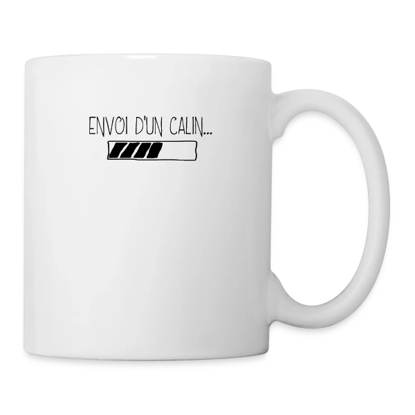 Câlin Virtuel à Envoyer sur Mug blanc