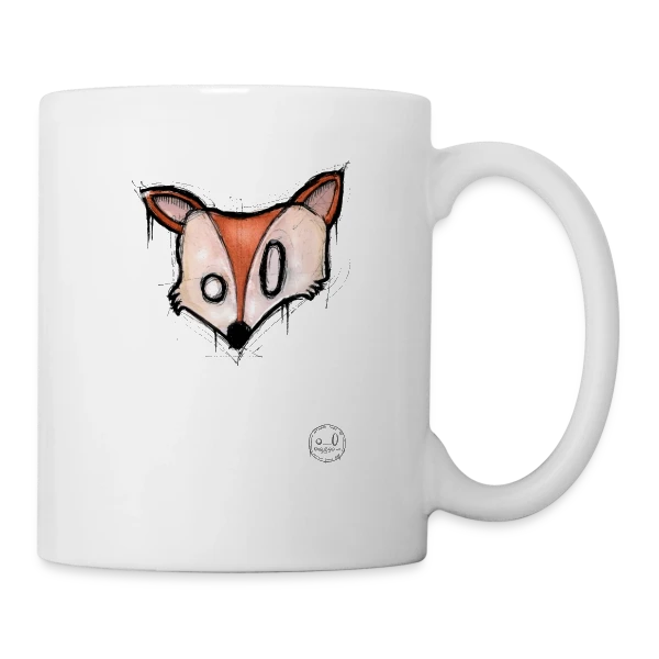 Renard Stylisé K-nimals sur Mug blanc