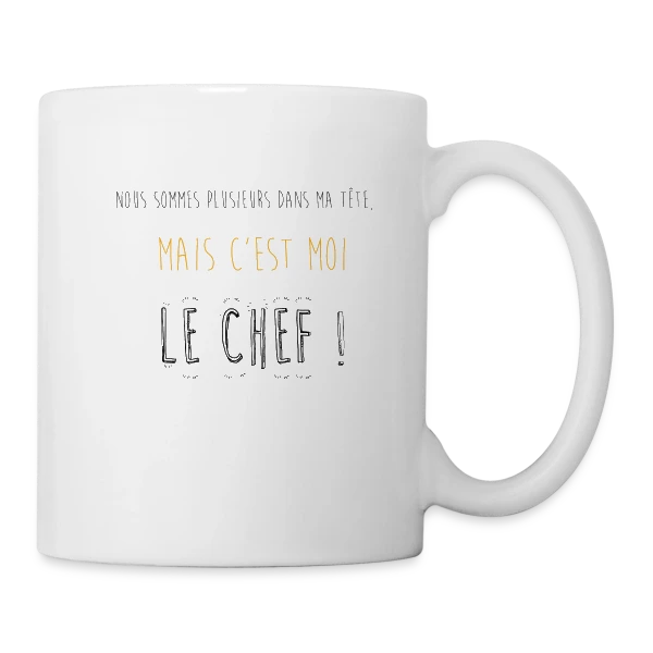 Le Chef dans Ma Tête sur Mug blanc