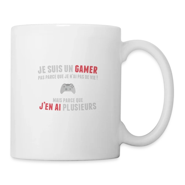 Gamer : Des Vies à Volonté sur Mug blanc