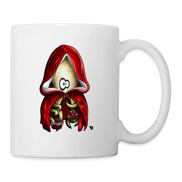 Le Petit Chaperon Poulpe sur Mug blanc