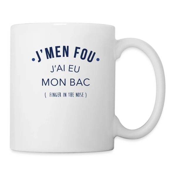 Diplômé du Bac : Mission Accomplie ! sur Mug blanc