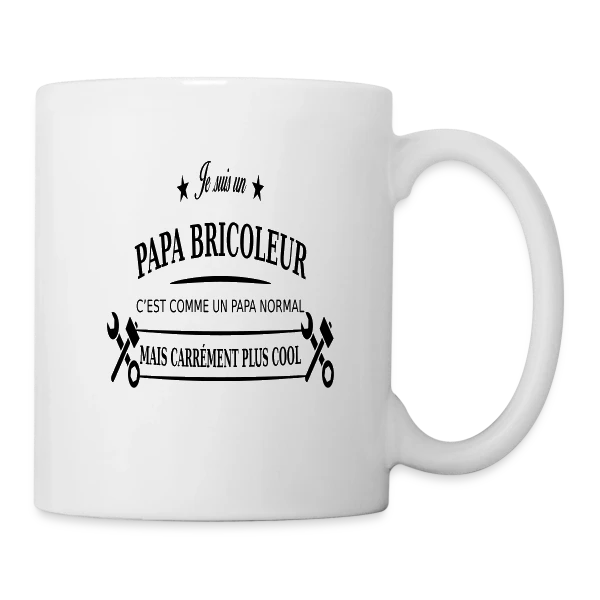 Papa Bricoleur Expert sur Mug blanc