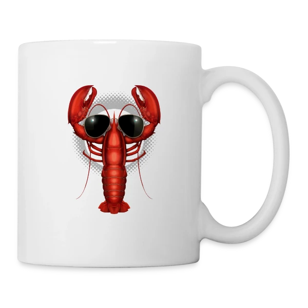Homard Stylé sur Mug blanc