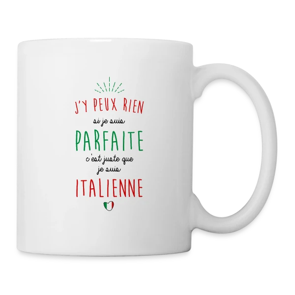 Fierté Italienne sur Mug blanc