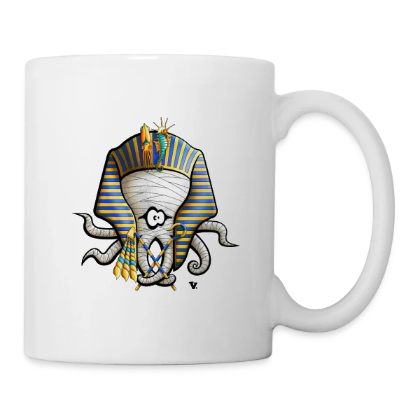 Poulpankhamon sur Mug blanc