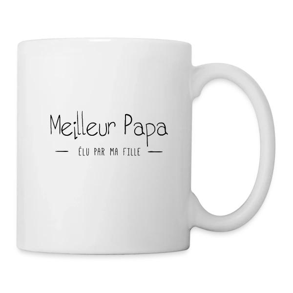 Le Meilleur Papa d'une Fille sur Mug blanc