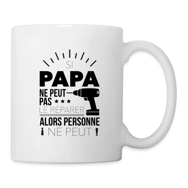 Si je peux pas... je peux pas ! sur Mug blanc