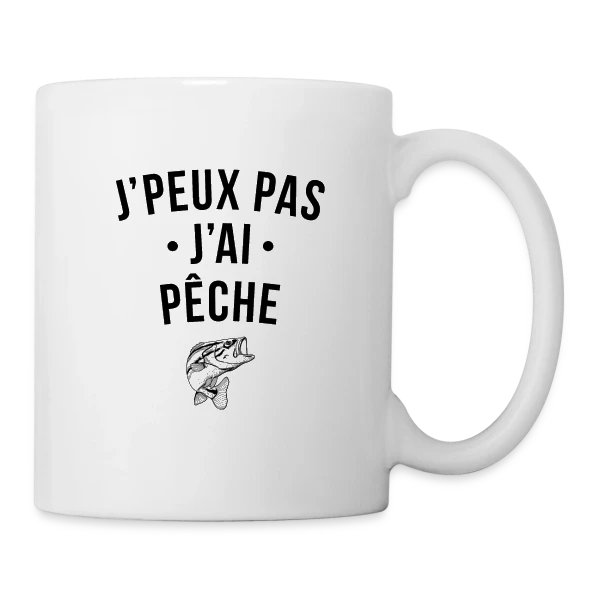 J'peux Pas, J'ai Pêche ! sur Mug blanc