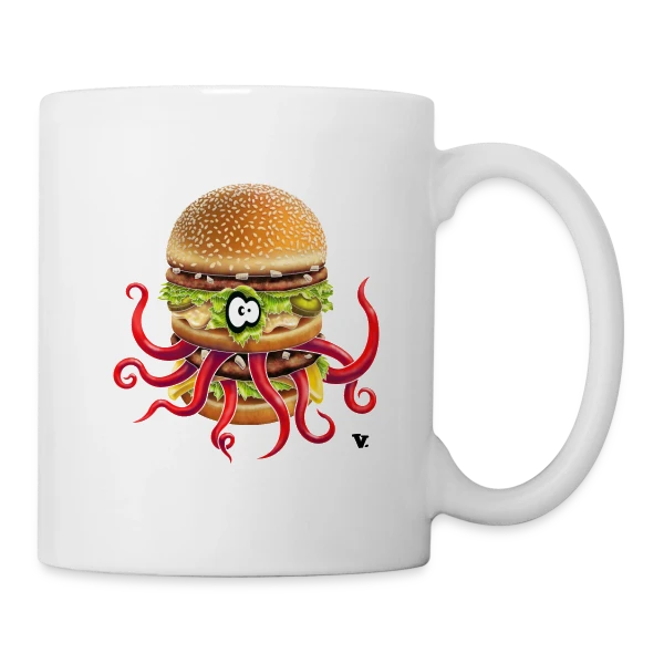 Big McPoulpe sur Mug blanc
