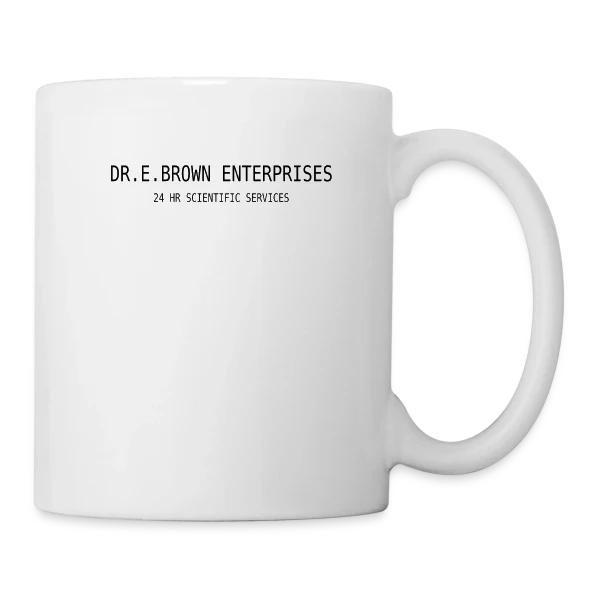 Dr. Brown : Architecte du Temps sur Mug blanc