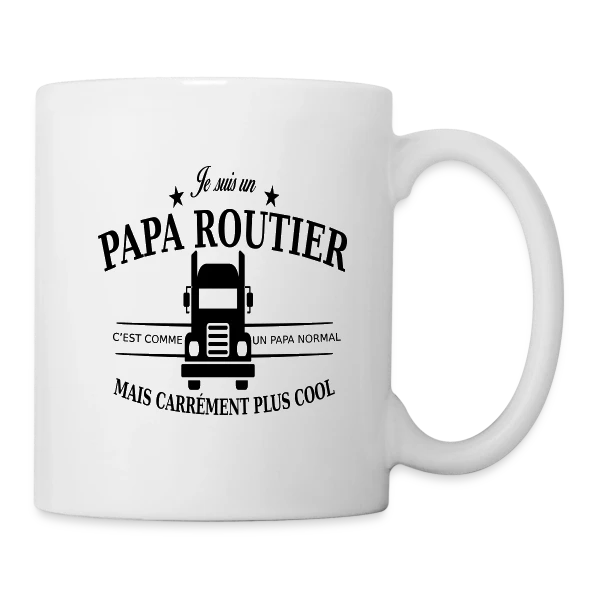 Papa Routier de Choc sur Mug blanc