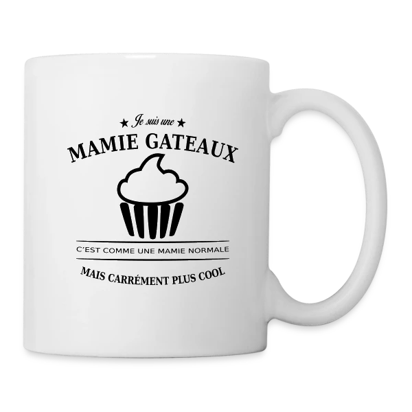 Mamie Gâteaux d'Amour sur Mug blanc
