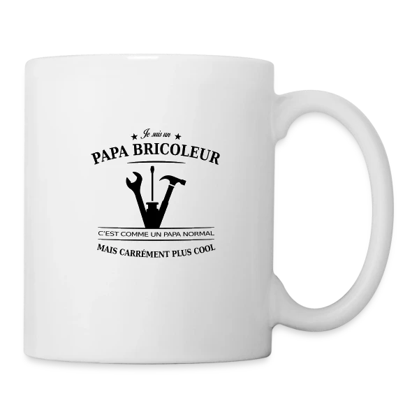 Papa Bricoleur: Le Roi du Bricolage sur Mug blanc