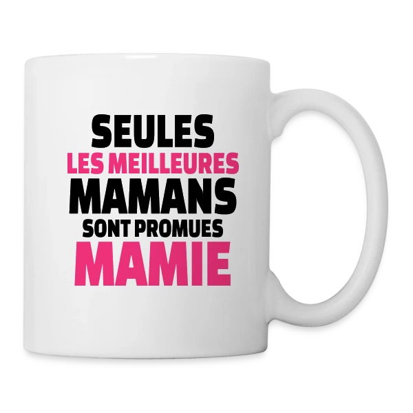 Maman Promue Mamie sur Mug blanc