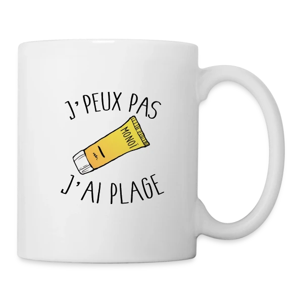 J'peux Pas J'ai Plage sur Mug blanc