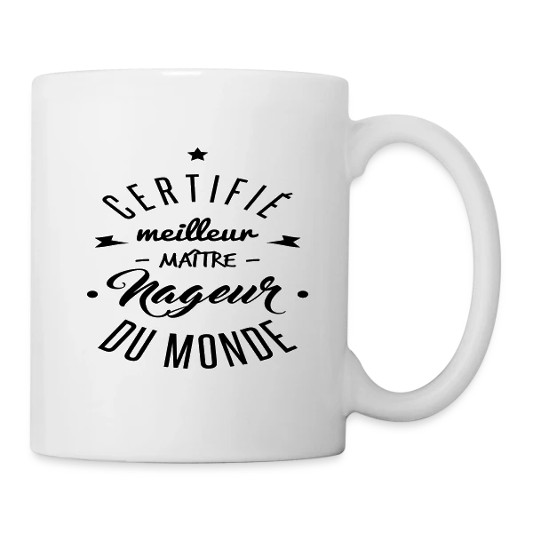 Le Meilleur Maître-Nageur sur Mug blanc