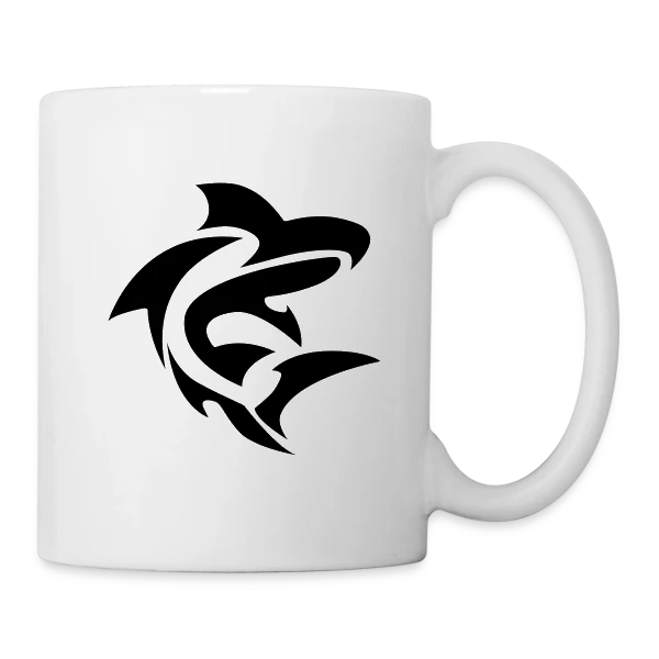 Requin Élégant des Profondeurs sur Mug blanc
