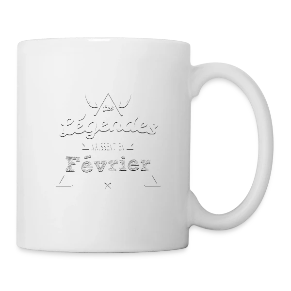 Février : Le Mois des Légendes sur Mug blanc