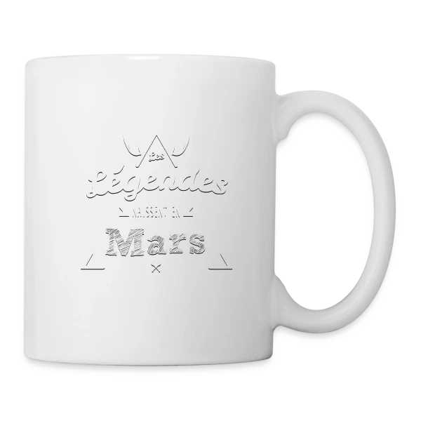 Les Légendes naissent en Mars - Cadeau Anniversaire sur Mug blanc