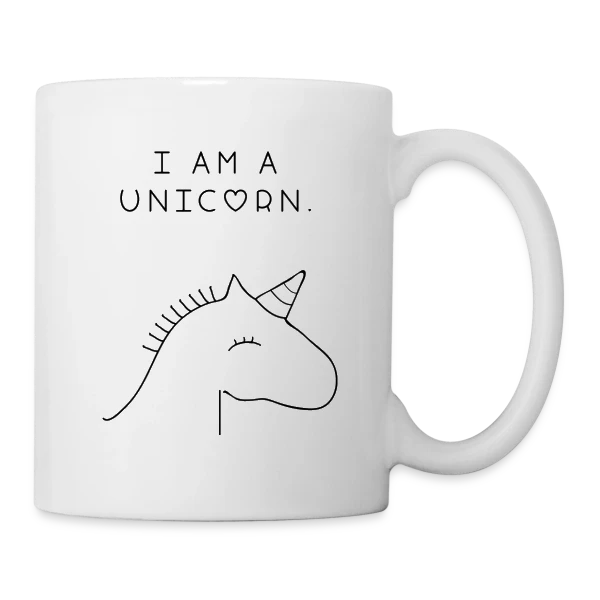 Je suis une Licorne Rêveuse sur Mug blanc