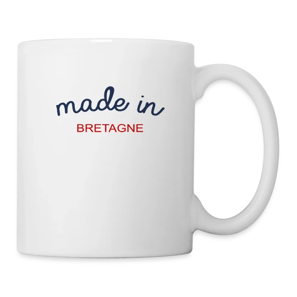 Made in Bretagne: L'Authentique Fierté Bretonne sur Mug blanc