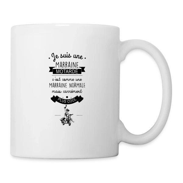 Marraine Motarde sur Mug blanc