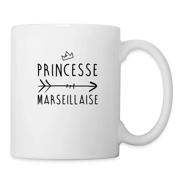 Princesse Marseillaise sur Mug blanc