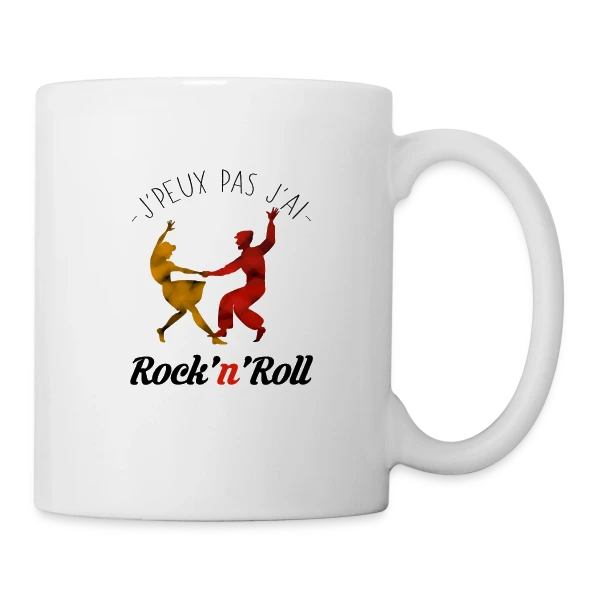 J'peux pas, j'ai Rock sur Mug blanc