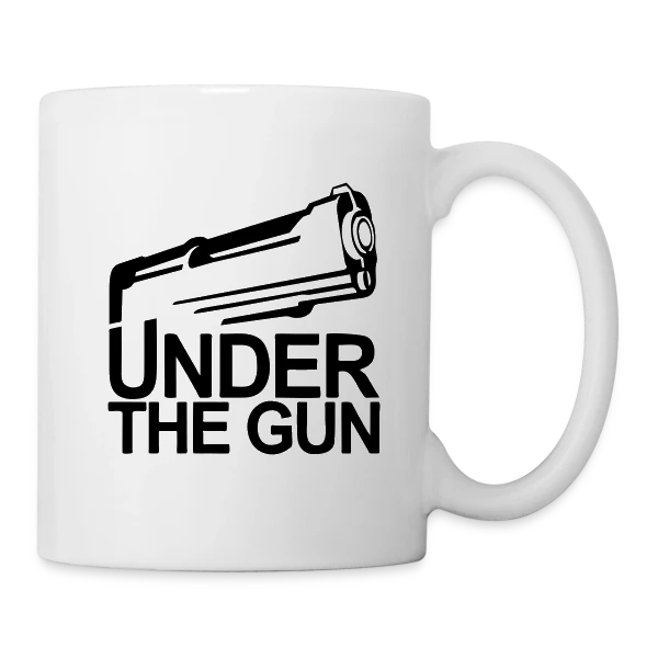 Poker: Under the Gun - Le Choix du Joueur sur Mug blanc