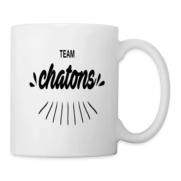 Team Chatons Stylé sur Mug blanc