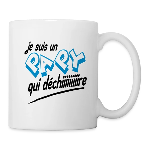 Papy d'Enfer sur Mug blanc