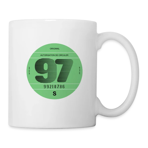 France Rétro 1997 : L'Icône Automobile Vintage sur Mug blanc