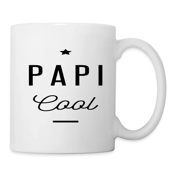 PAPI COOL sur Mug blanc