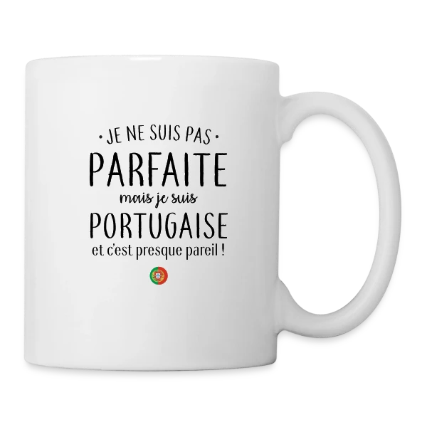 Pas Parfaite, Juste Italienne ! sur Mug blanc