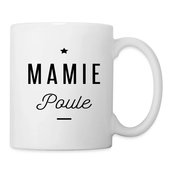 Super Mamie Poule sur Mug blanc