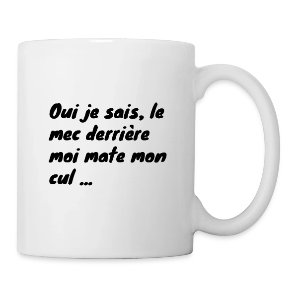 Regard Indiscret sur Mug blanc