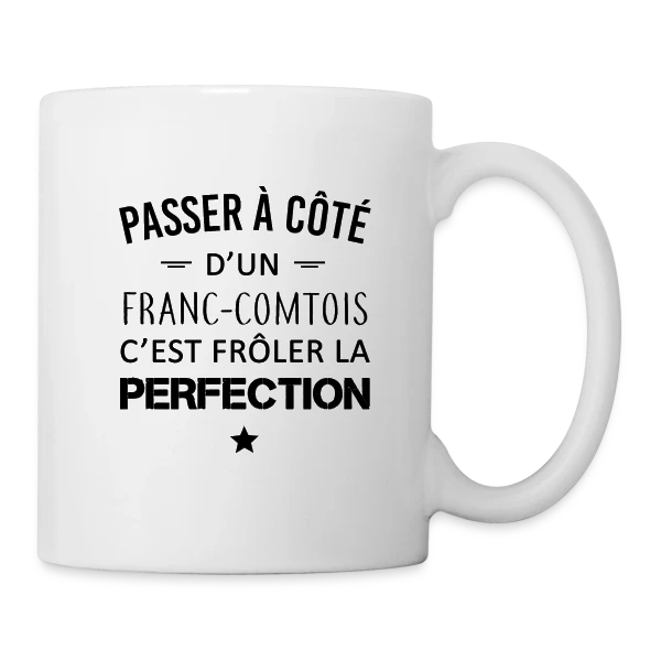 Franc-Comtois : Touchez la Perfection du Doigt sur Mug blanc