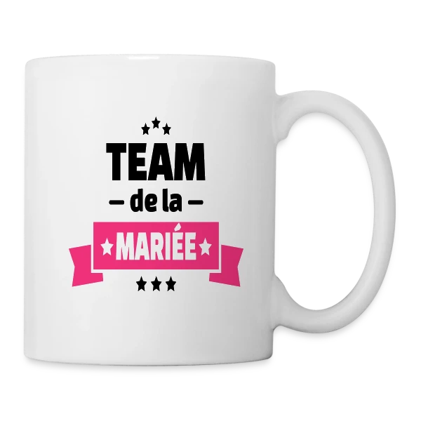 Team de la Mariée : EVJF Inoubliable entre Amies sur Mug blanc