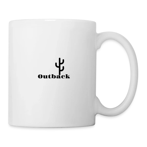 Outback Cactus Désert sur Mug blanc