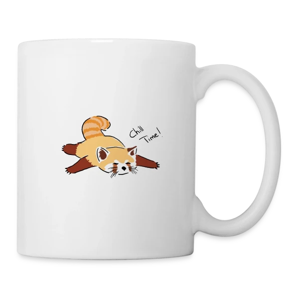 Panda Roux Détente sur Mug blanc
