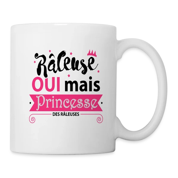 Princesse des Râleuses sur Mug blanc