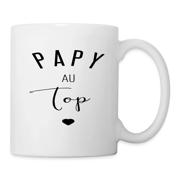 Papy au Top sur Mug blanc