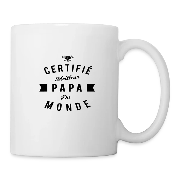 "Officiellement Meilleur Papa du Monde" sur Mug blanc