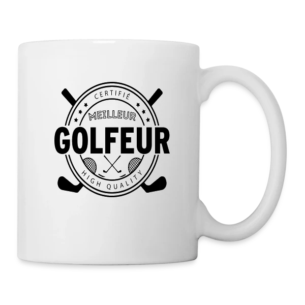 Le Super Golfeur - Cadeau Idéal Passion Golf sur Mug blanc